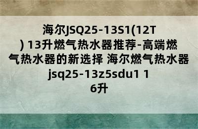 海尔JSQ25-13S1(12T) 13升燃气热水器推荐-高端燃气热水器的新选择 海尔燃气热水器jsq25-13z5sdu1 16升